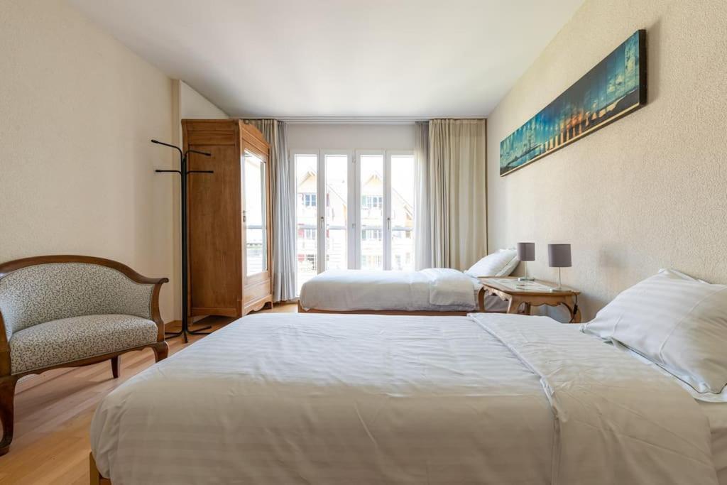 Lakeside-Apartment-1 Grand Appartement Familial Avec 2 Terrasses Et Vue Panoramique 브베 외부 사진